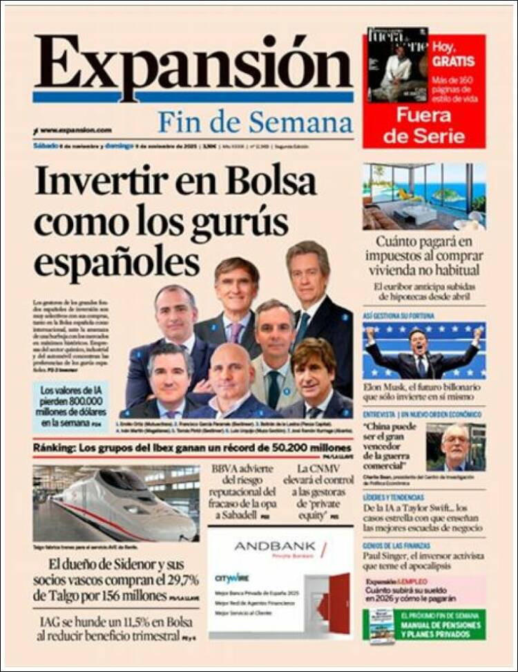 Portada de Expansión (Espa&ntilde;a)