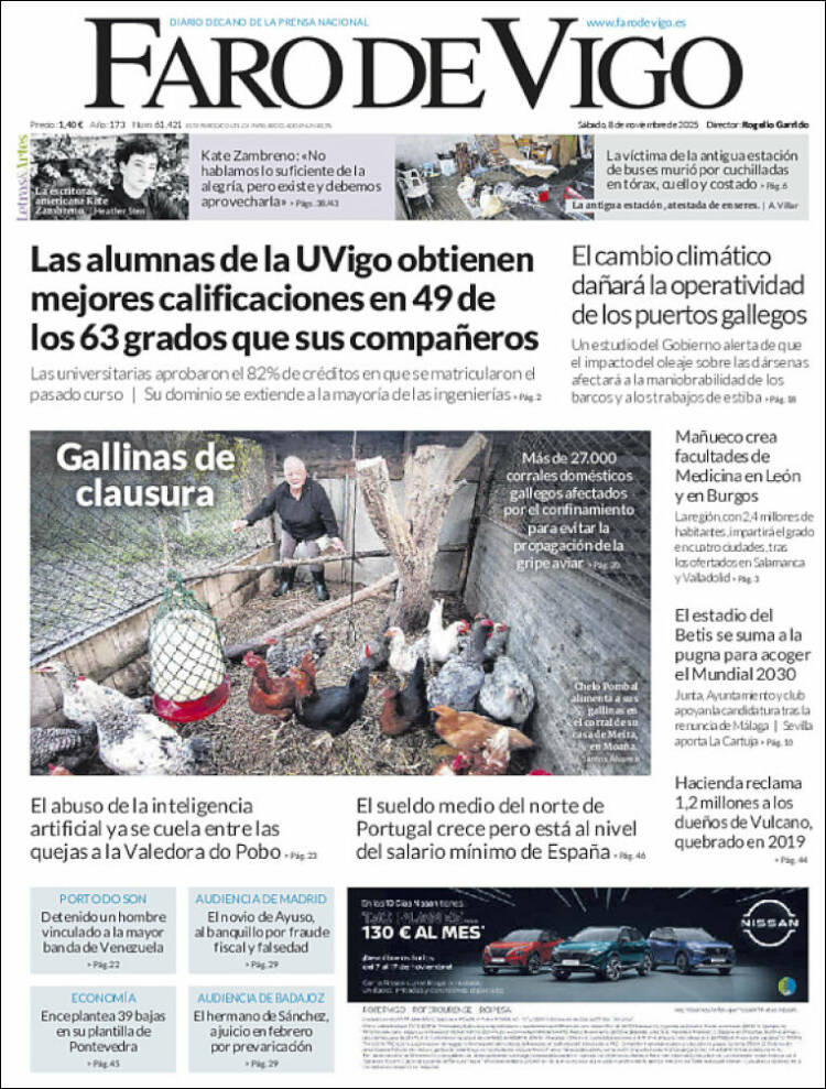 Portada de Faro de Vigo (Espa&ntilde;a)