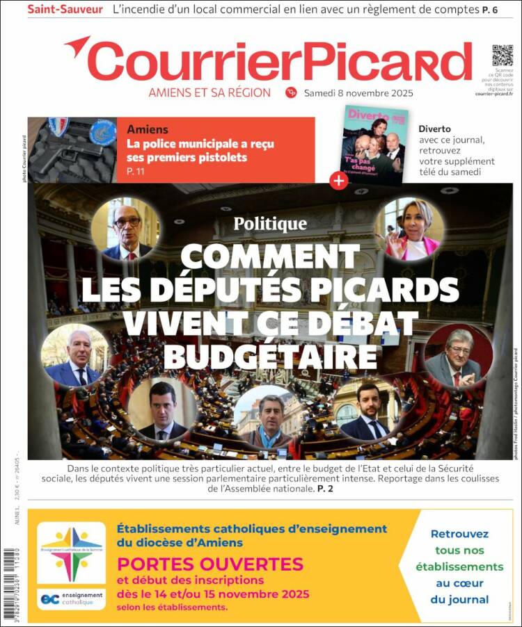 Portada de Courrier Picard (Francia)