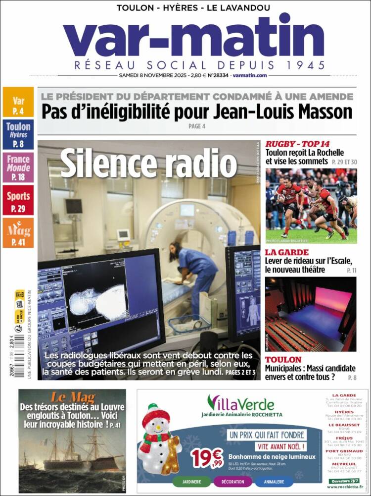 Portada de Var-Matin (Francia)
