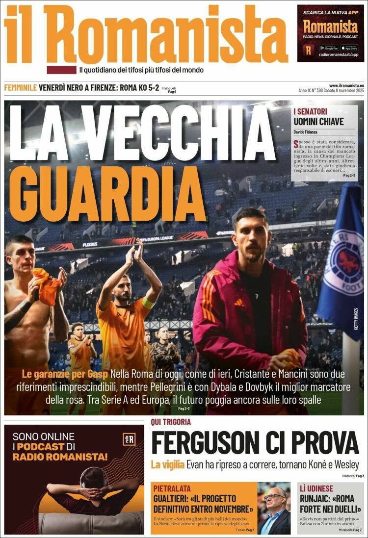 Portada de Romanista (Italia)