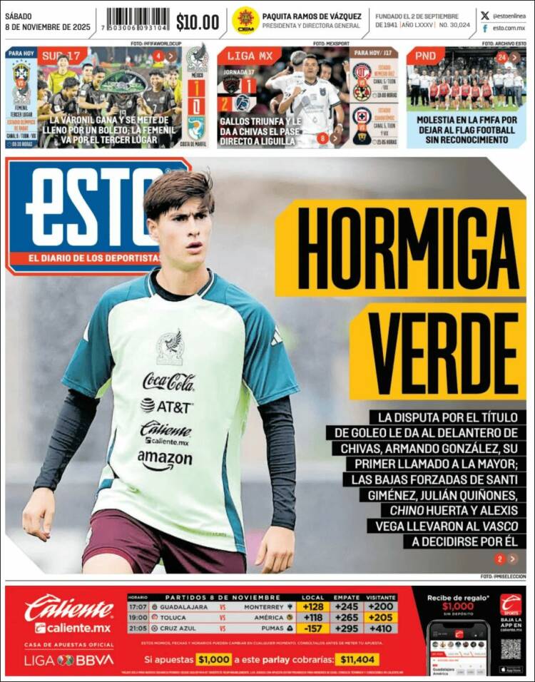 Portada de Esto (M&eacute;xico)