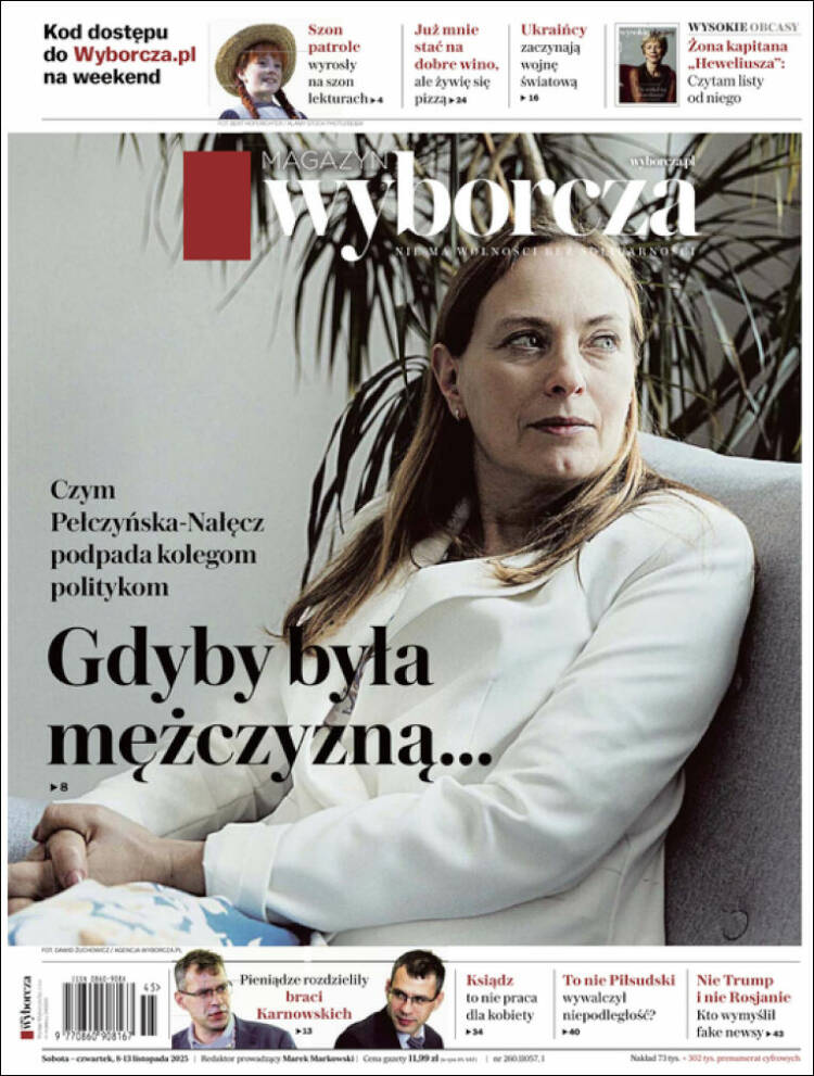 Portada de Gazeta Wyborcza (Polonia)