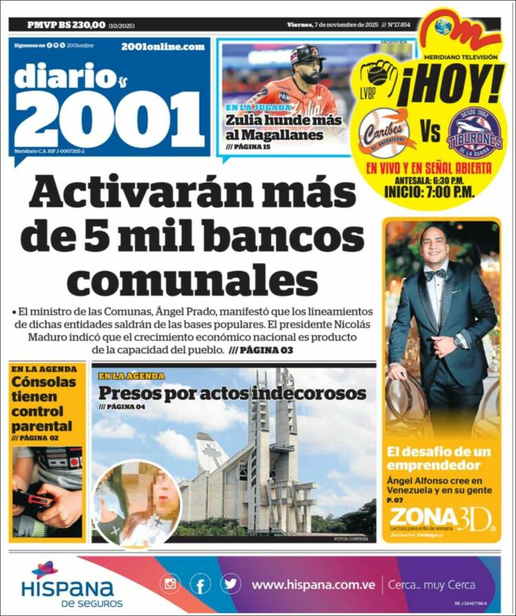 Portada de 2001 - Dosmiluno (Venezuela)