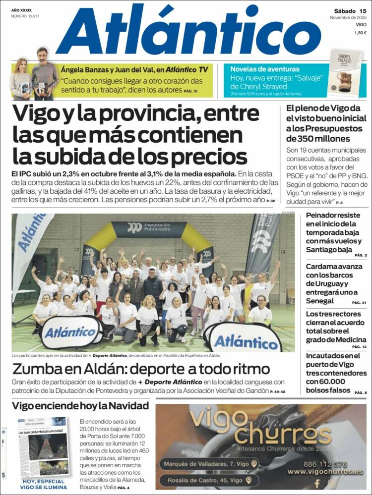 Portada de Atlántico Diario (Espa&ntilde;a)