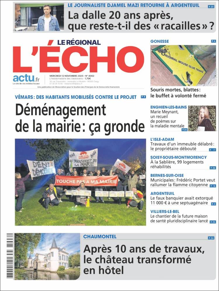 Portada de L'Echo de la Haute-Vienne (Francia)
