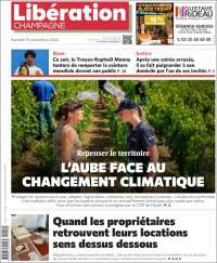Portada de Libération Champagne (Francia)