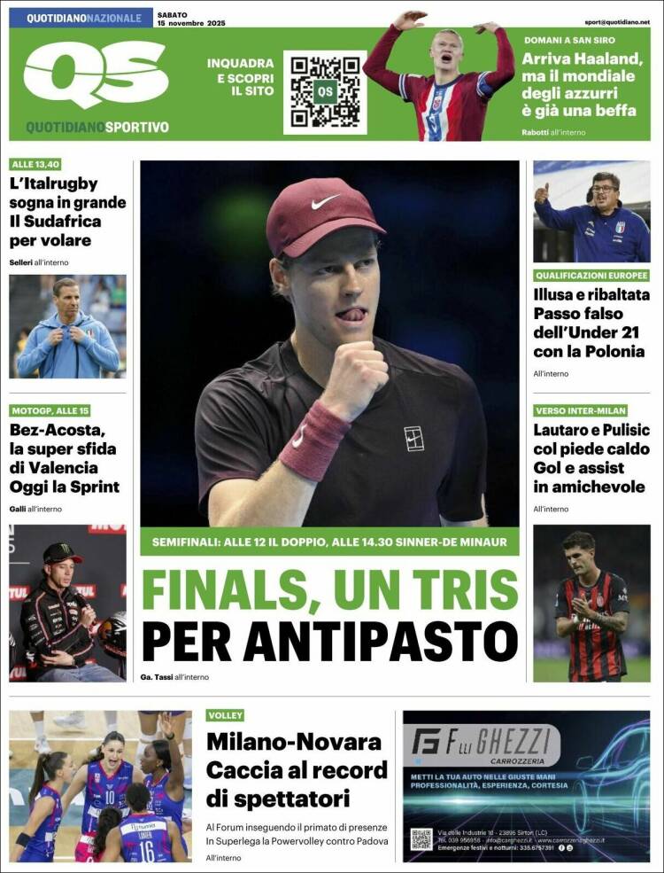 Portada de Quotidiano Sportivo (Italia)