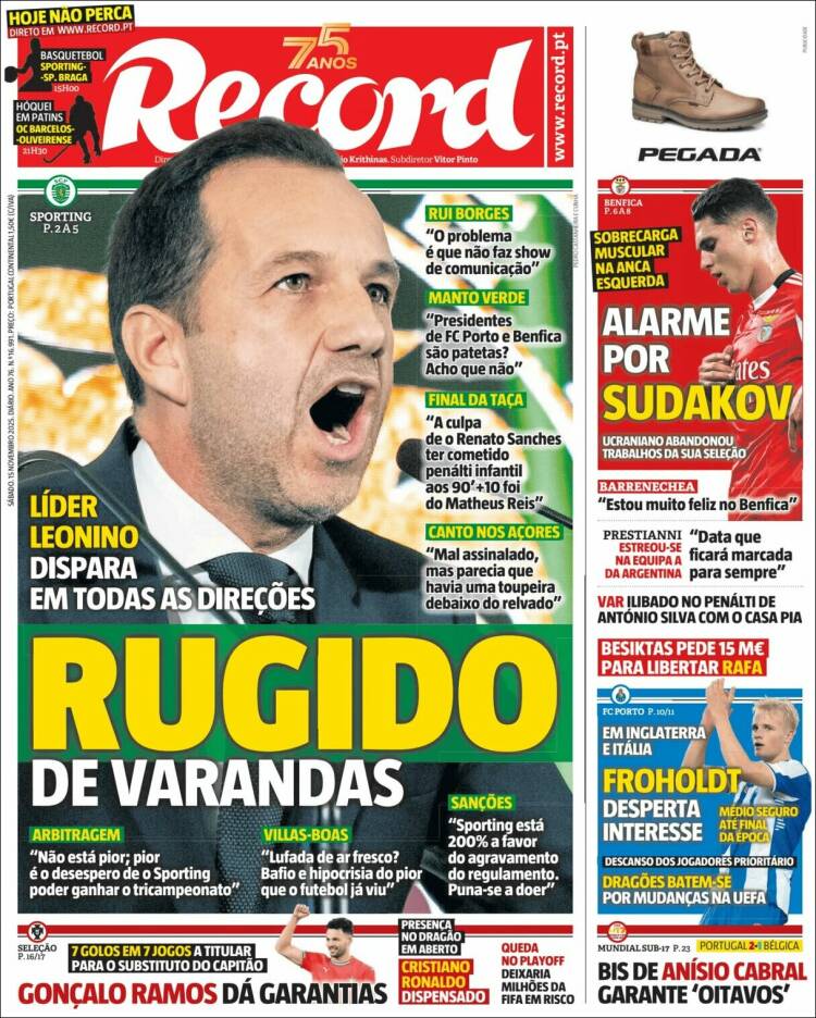 Portada de Record (Portugal)