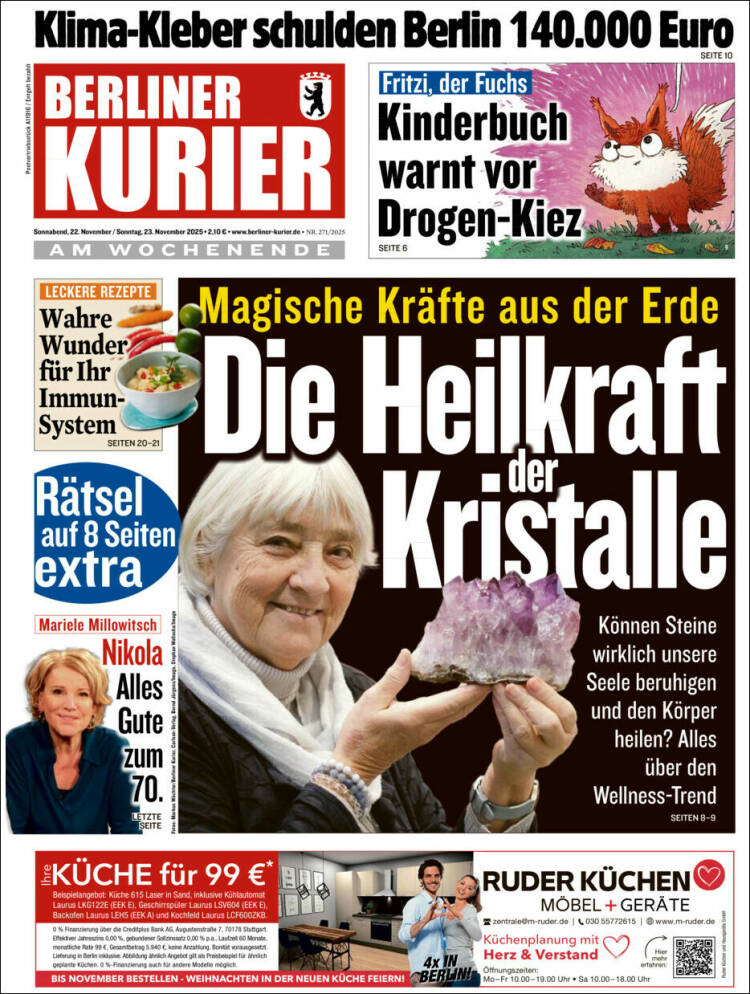 Portada de Berliner Kurier - Startseite BK (Alemania)