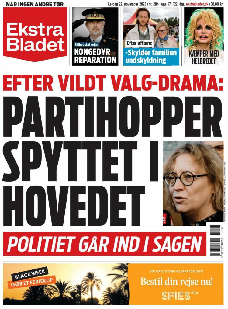 Portada de Ekstra Bladet (Dinamarca)