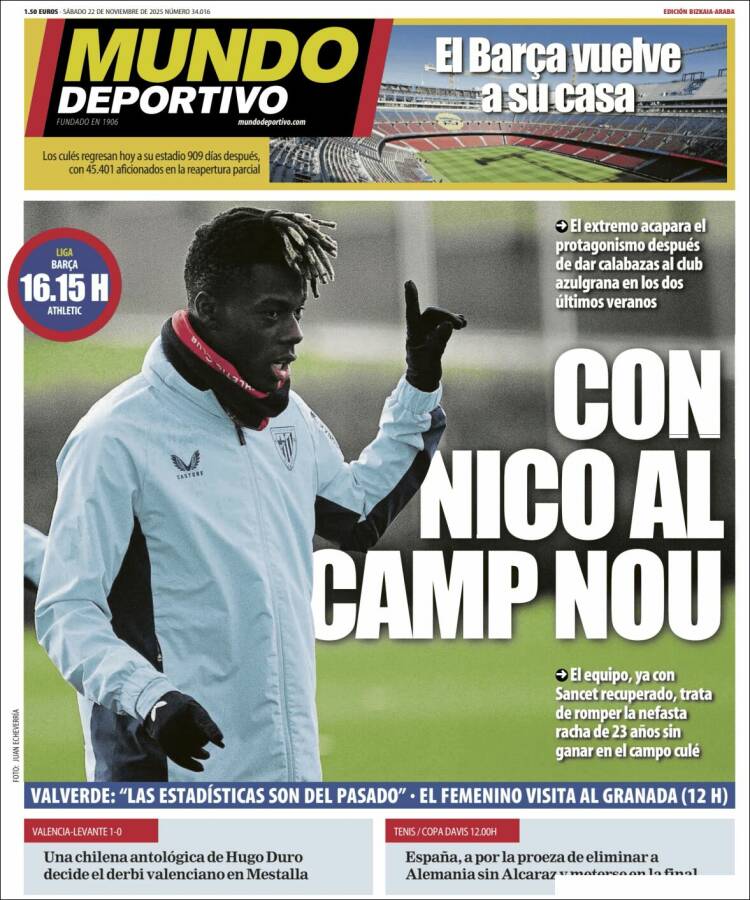 Portada de Mundo Deportivo Bizkaia (Espa&ntilde;a)