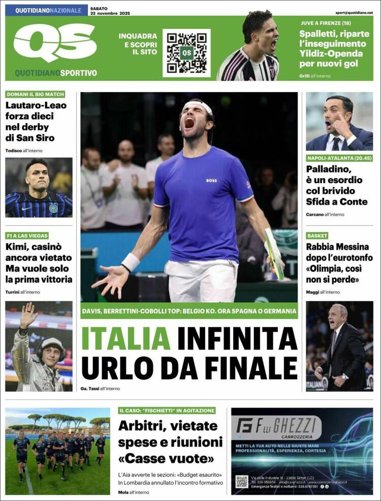Portada de Quotidiano Sportivo (Italia)