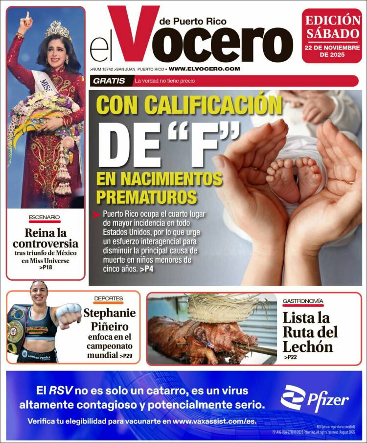Portada de Vocero (Puerto Rico)