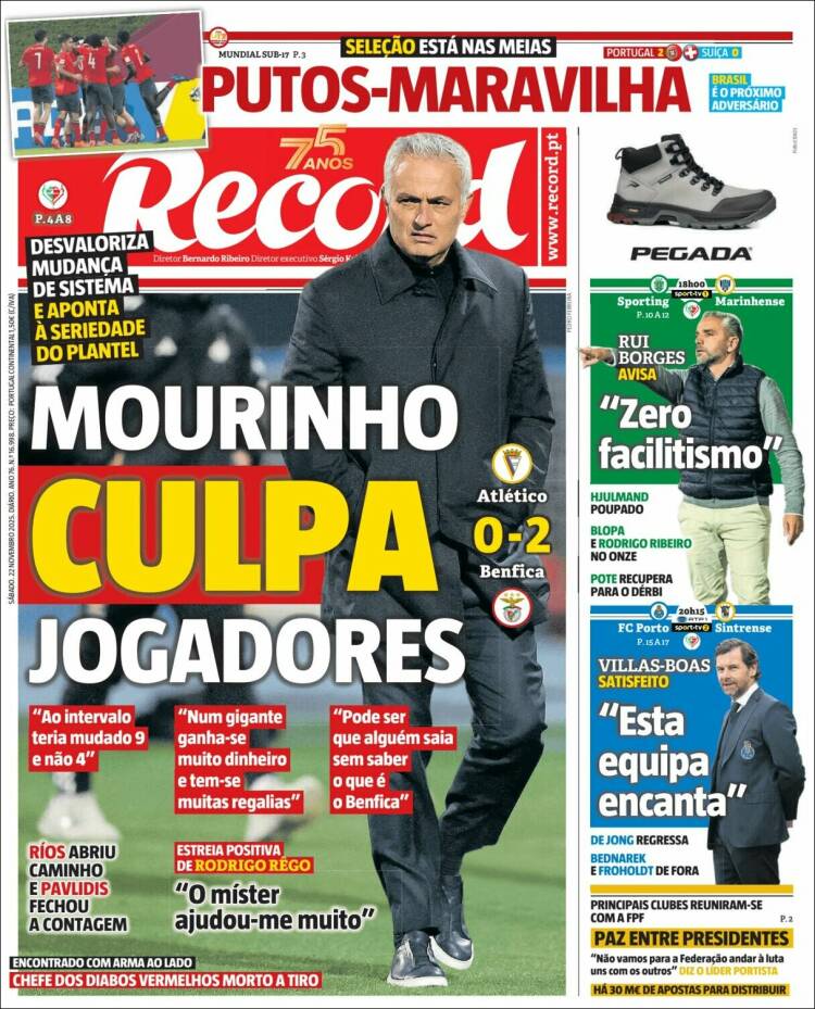 Portada de Record (Portugal)