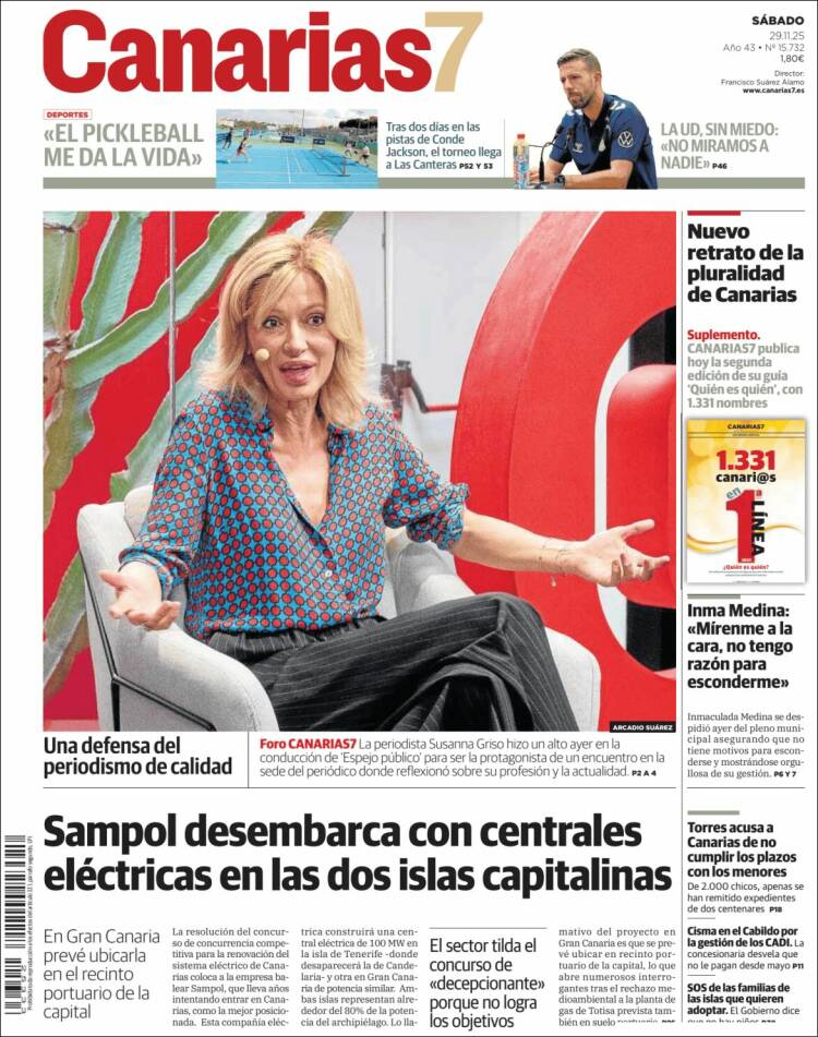 Portada de Canarias 7 (Espa&ntilde;a)