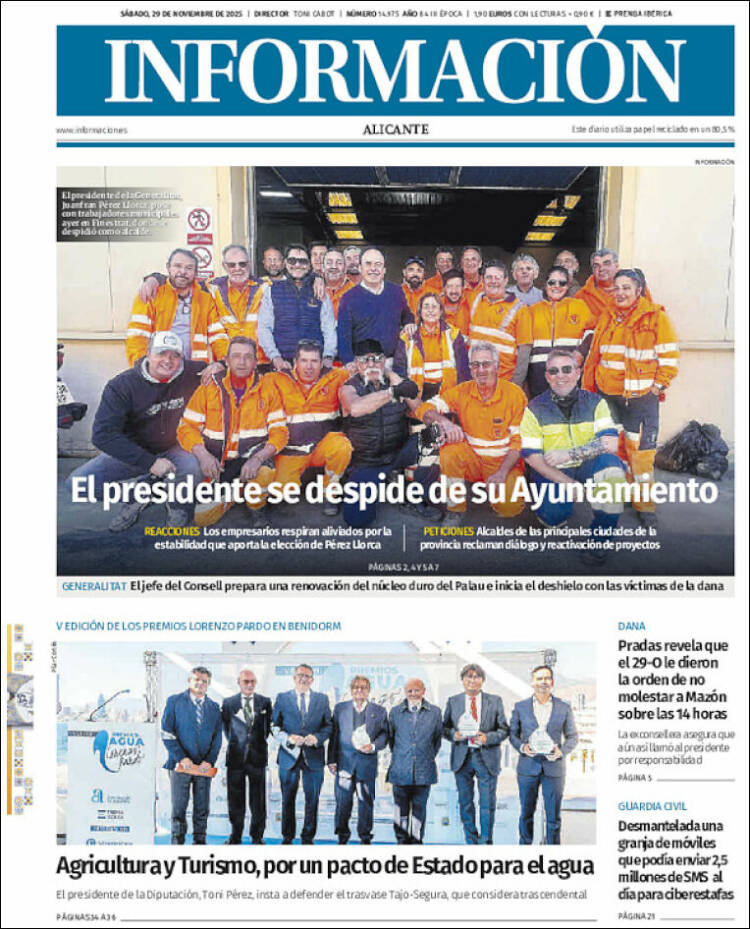 Portada de Diario Información (Espa&ntilde;a)