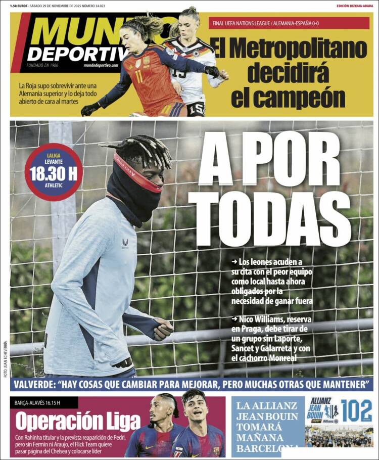 Portada de Mundo Deportivo Bizkaia (Espa&ntilde;a)