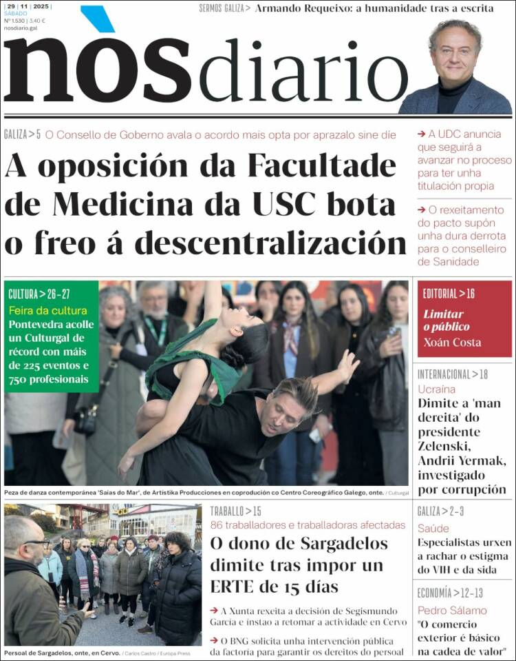 Portada de Nòs Diario (Espa&ntilde;a)