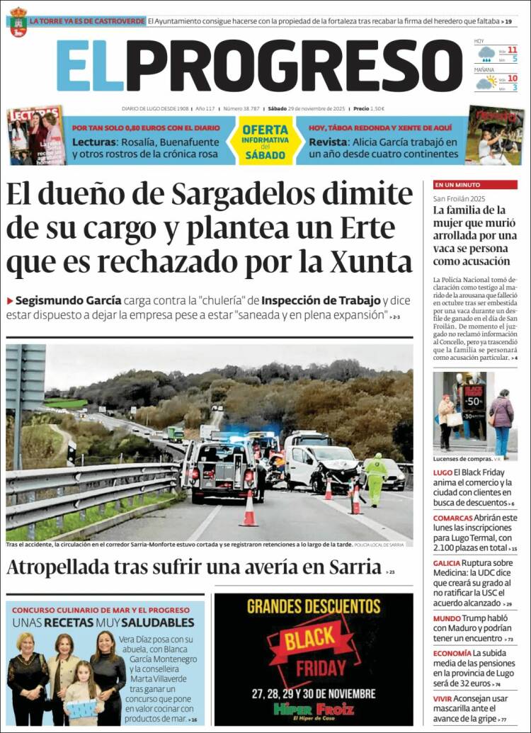 Portada de El Progreso (Espa&ntilde;a)