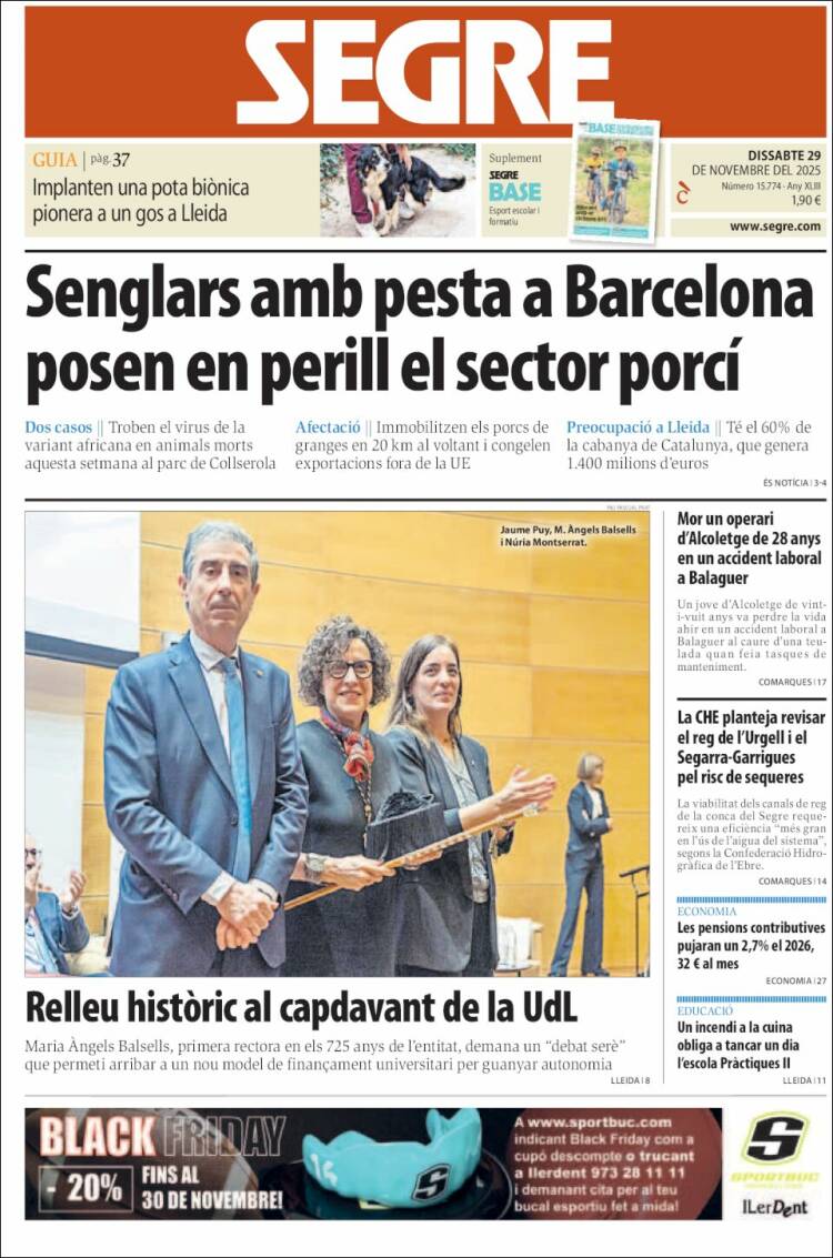 Portada de Segre (Espa&ntilde;a)