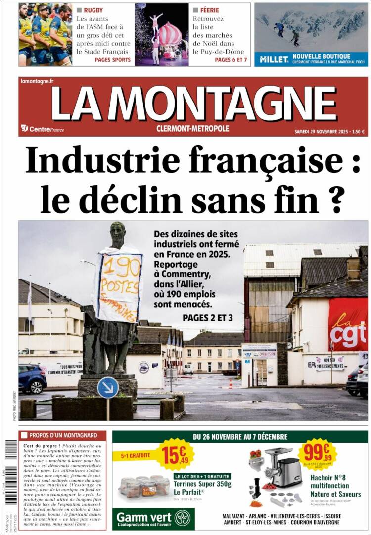 Portada de La Montagne (Francia)