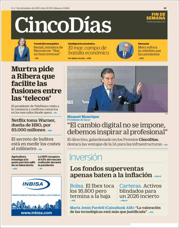 Portada de Cinco Días (Espa&ntilde;a)