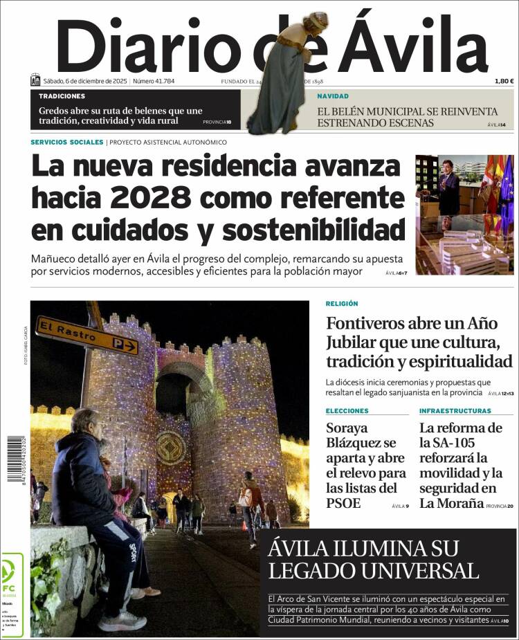Portada de Diario de Ávila (Espa&ntilde;a)