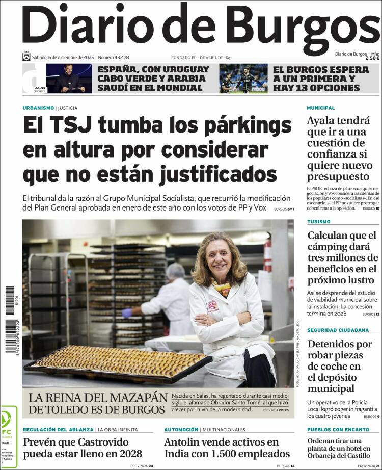 Portada de Diario de Burgos (Espa&ntilde;a)