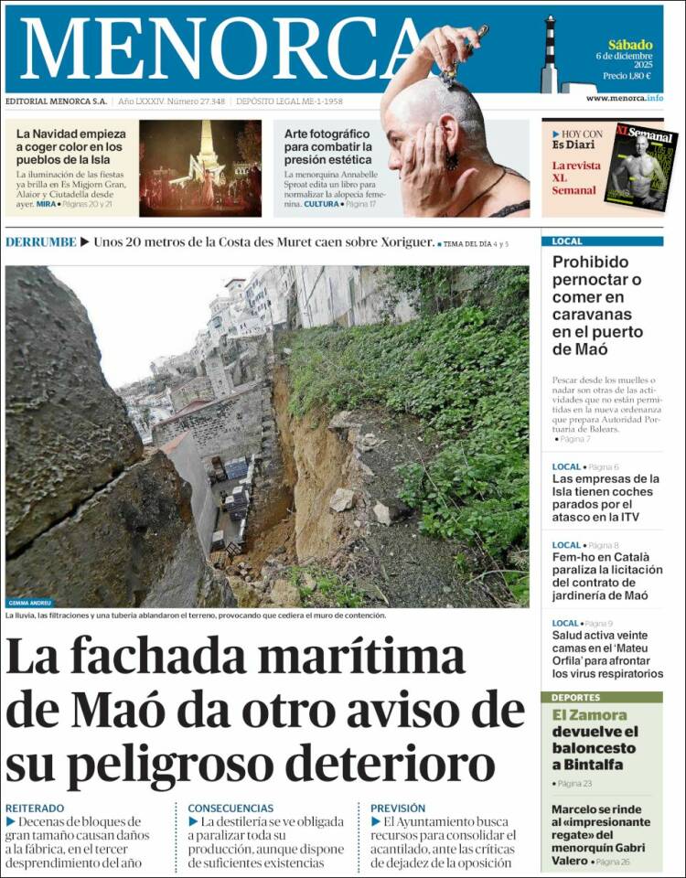 Portada de Menorca - Diario Insular (Espa&ntilde;a)
