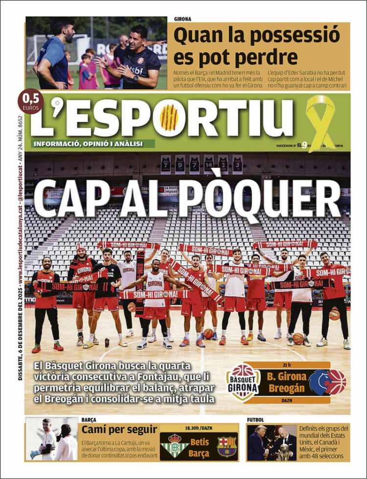 Portada de L'Esportiu : Girona (Espa&ntilde;a)