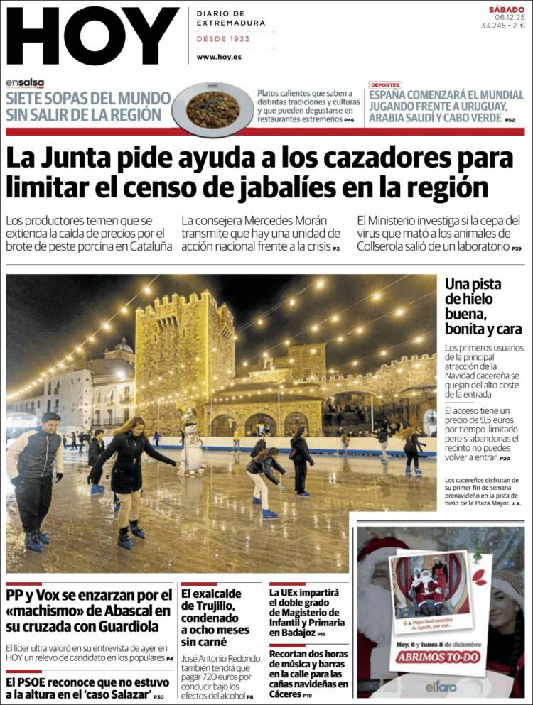 Portada de Hoy - Badajoz (Espa&ntilde;a)