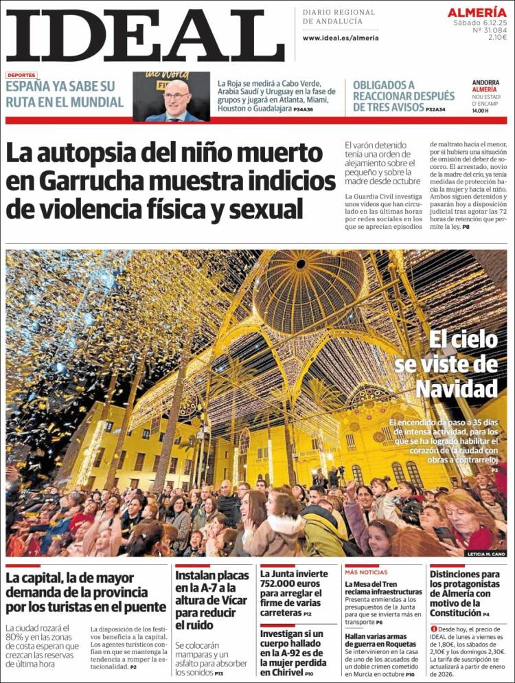 Portada de Ideal Almeria (Espa&ntilde;a)