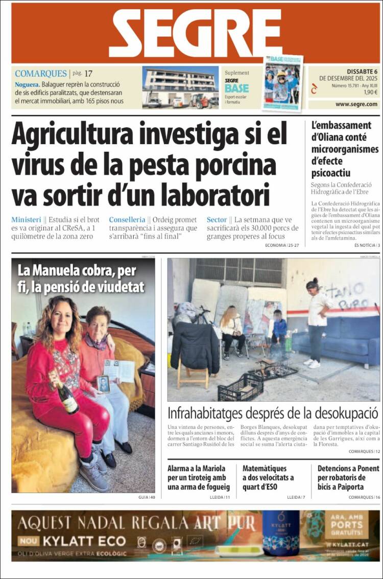 Portada de Segre (Espa&ntilde;a)