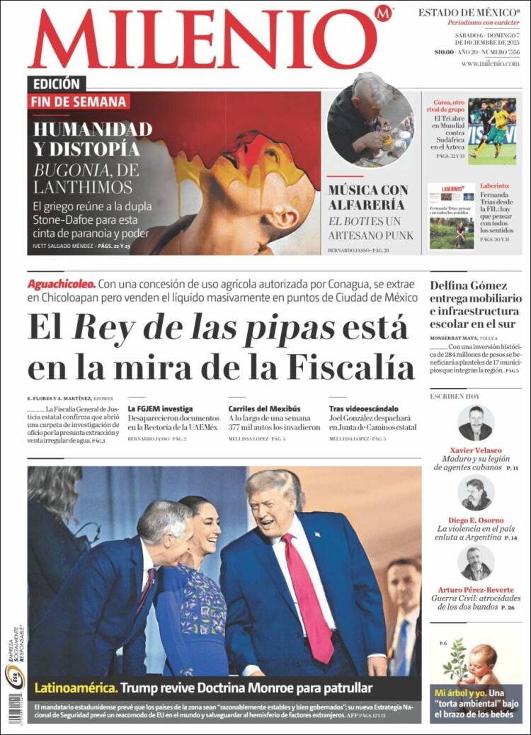 Portada de Milenio - Estado de México (M&eacute;xico)