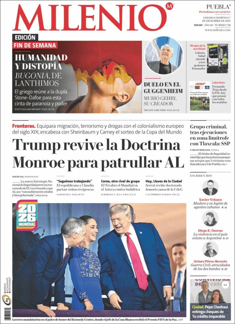 Portada de Milenio de Puebla (M&eacute;xico)