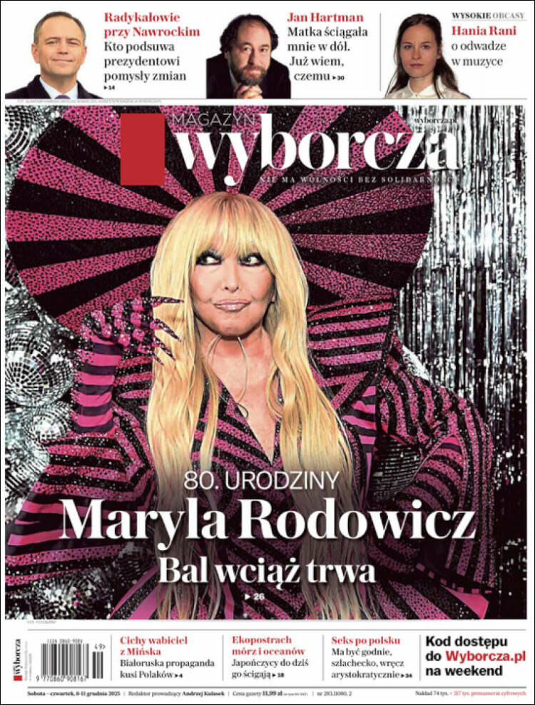 Portada de Gazeta Wyborcza (Polonia)