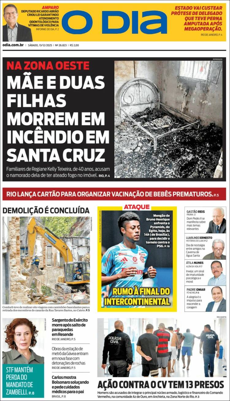 Portada de O Dia (Brasil)