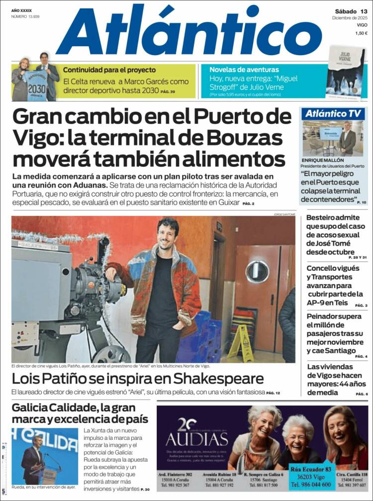 Portada de Atlántico Diario (Espa&ntilde;a)