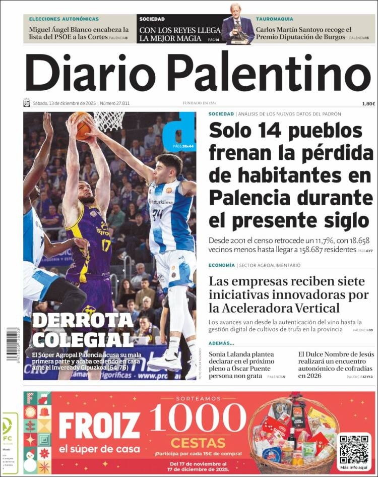 Portada de Diario Palentino (Espa&ntilde;a)