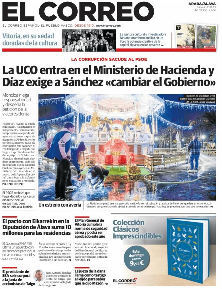 Portada de El Correo - Álava (Espa&ntilde;a)