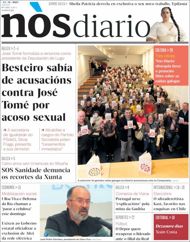 Portada de Nòs Diario (Espa&ntilde;a)
