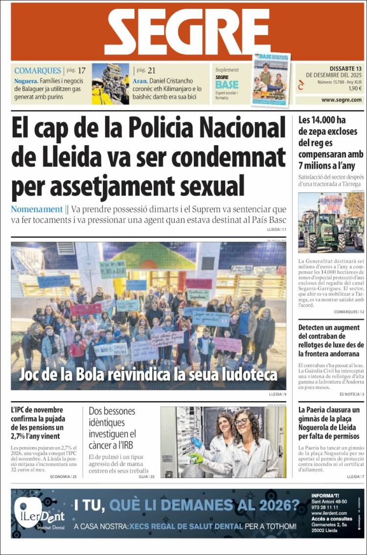 Portada de Segre (Espa&ntilde;a)