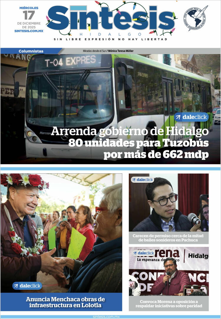 Portada de Sistesis - Hidalgo (M&eacute;xico)