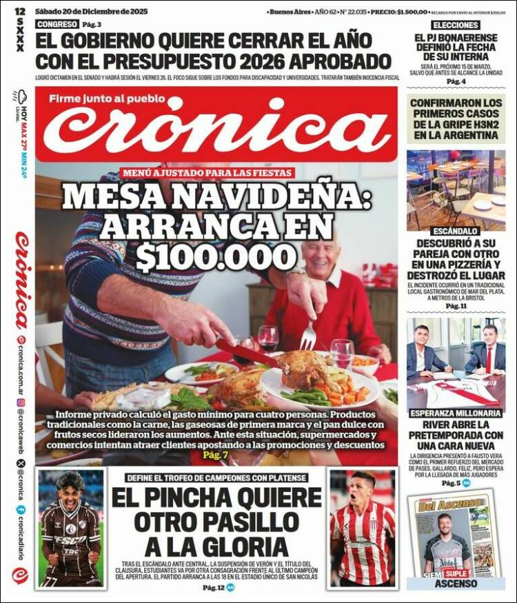 Portada de La Voz del Chaco (Argentina)