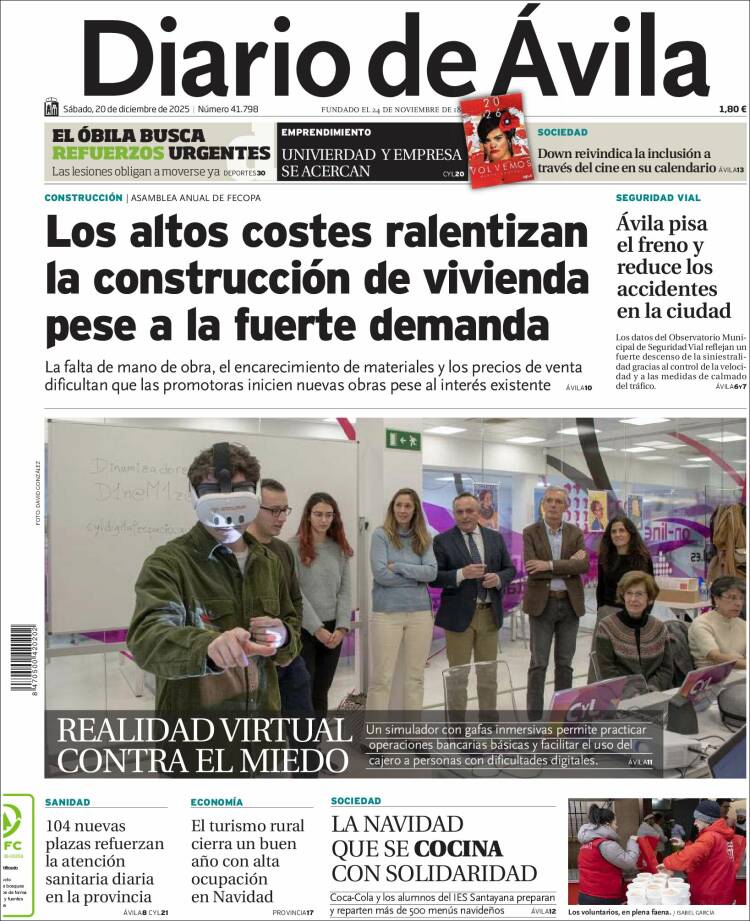 Portada de Diario de Ávila (Espa&ntilde;a)
