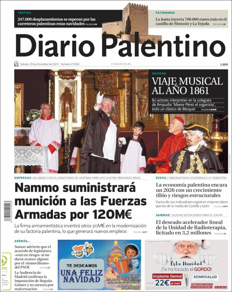 Portada de Diario Palentino (Espa&ntilde;a)