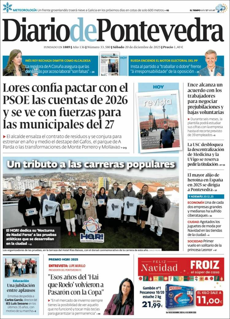 Portada de Diario de Pontevedra (Espa&ntilde;a)