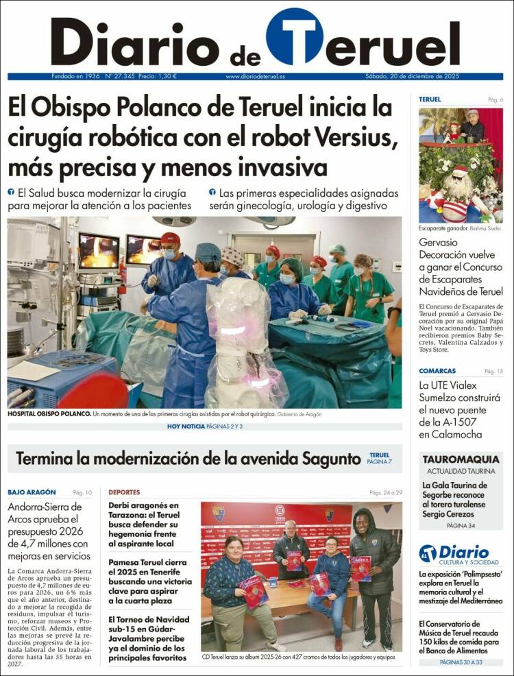 Portada de Diario de Teruel (Espa&ntilde;a)