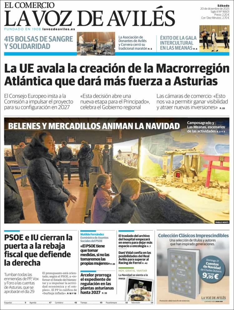 Portada de El Comercio - Avilés (Espa&ntilde;a)